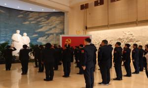 黄骅边检站联合共建单位开展“追寻红色印记 赓续红色基因”联合党日活动