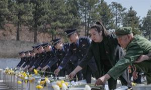 吉林圈河：清明祭英烈 基因永传承