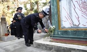 聂拉木出入境边防检查站开展英烈祭奠活动