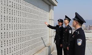 向上边境派出所联合党建联盟单位共同开展清明节主题祭扫活动