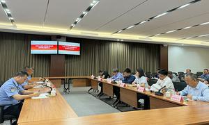 肖厝出入境边防检查站开展加强口岸限定区域管理及 处突联动座谈会