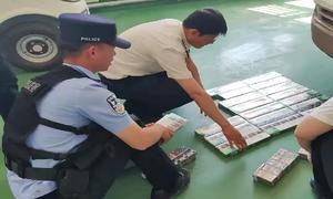 阿日哈沙特出入境边防检查站查获走私香烟61条