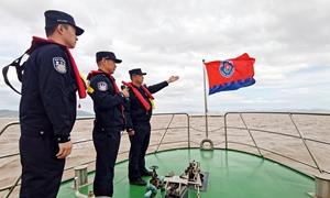 海上秋点兵 巡航守国门