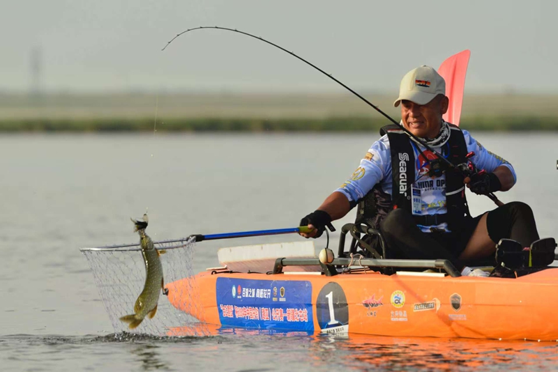 金正建投杯2024年中国舟钓路亚公开赛-新疆北屯赛比赛中，参赛选手钓获目标鱼种。路野摄.jpg
