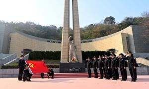 宁波边检站组织民警赴烈士陵园开展瞻仰教育活动