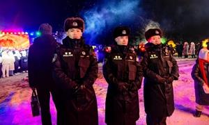 护航西游乐园开园 守护冰雪文旅平安