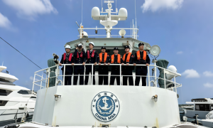 潮汕机场边检站与揭阳海事局开展海上联合巡逻