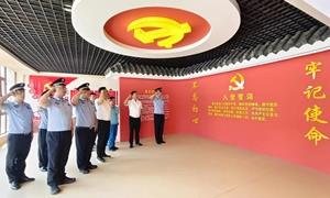 新华边境派出所联合共建单位开展主题党日活动