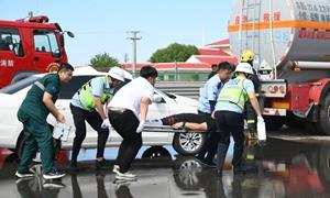 冀鲁联动筑防线！秦滨高速G0111危化品事故救援演练成功举行