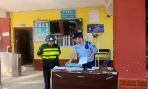 科甲边境派出所进一步加强辖区校园安全工作