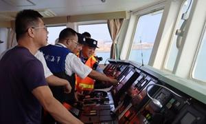 石岛边检站开展联合巡航执法，共筑海上安全防线