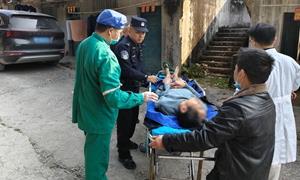 民警“生死时速”抢回脑出血工人生命