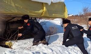 踏雪巡防守岁安 藏蓝守护暖新春