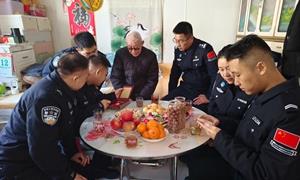 长白“两所一站”党建联盟联合开展走访慰问辖区抗美援朝老兵