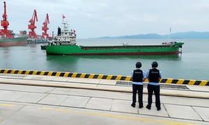 潮州边检站高效保障潮州港首条豆粕外贸航线正式通航